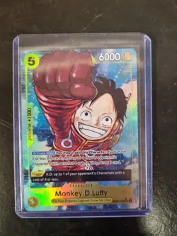 One Piece -Monkey D Luffy - OP07-109 Parallel Alt Art - 500 Years in the Future - Image 1