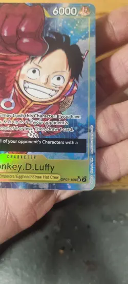 One Piece -Monkey D Luffy - OP07-109 Parallel Alt Art - 500 Years in the Future - Image 2