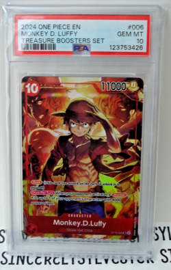 One Piece 2024 Monkey D Luffy EN English Treasure Booster Set Gem Mint PSA 10 - Image 1