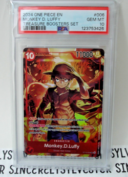 One Piece 2024 Monkey D Luffy EN English Treasure Booster Set Gem Mint PSA 10 - Image 2