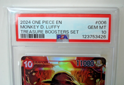 One Piece 2024 Monkey D Luffy EN English Treasure Booster Set Gem Mint PSA 10 - Image 3