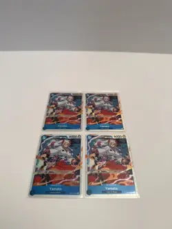 4x PLAYSET English One Piece Yamato OP13-054 Carrying On His Will Foil SR - Image 1