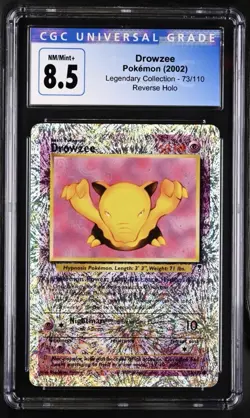 CGC 8.5 Drowzee 2002 Legendary Collection 73/110 Reverse Holo Pokemon Card - Image 1