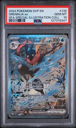 Greninja ex 132 Sv: Scarlet & Violet Promo Cards Holo PSA 10 - Image 1