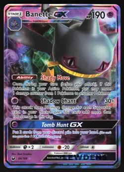 Banette GX - 66/168 - Ultra Rare - Sun & Moon Celestial Storm - Pokemon Card - Image 1