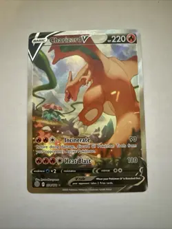 Pokemon Charizard v 2022 Full Art Ultra Rare Holo Card 154/172 Brilliant Stars - Image 1