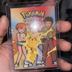 2000 Topps Pokemon TV Animation Edition Series 3 Checklist Card ft. Pikachu Etc - Image 1