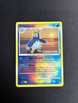 Pokemon Card - Prinplup 58/130 - Reverse Holo - D&P Stamped - Very Clean - Image 1