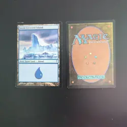 Snow Covered Island Cold Snap MTG Card # 153 Light Play Or Better - Image 1