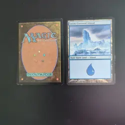 Snow Covered Island Cold Snap MTG Card # 153 Light Play Or Better - Image 2