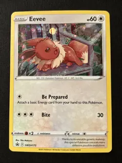 Eevee - SWSH175 - Black Star Promo Rare Holo - Pokemon Card - LP - Image 1