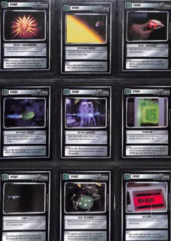Star Trek CCG 1995 1st Edition Unlimited complete set of 363 Black Border Cards - Image 3