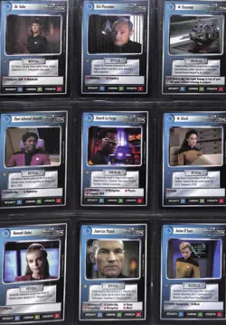 Star Trek CCG 1995 1st Edition Unlimited complete set of 363 Black Border Cards - Image 5