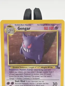 Pokemon Gengar TCG Fossil Holo Rare Card 5/62 Unplayed, Near Mint Condition 💎 - Image 2
