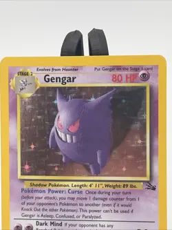 Pokemon Gengar TCG Fossil Holo Rare Card 5/62 Unplayed, Near Mint Condition 💎 - Image 3