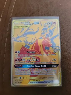 Pokemon TCG Reshiram And Charizard Gx Tag Team Promo Card - Image 1