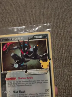 Pokemon Greninja Gold Star SWSH144 Sword & Shield Black Star Promo Card Sealed - Image 3