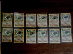 Kabuto Fossil 50/62 1st Edition Regular Lot of 12 Common Pokemon Cards - Image 1