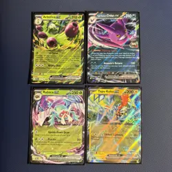 4 Card EX Lot Pokemon Arboliva EX, TR Crobat EX, Rabsca EX, Tapu Koko EX - Image 1