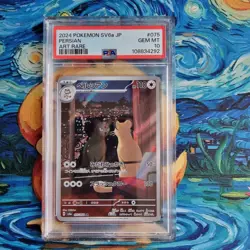 Pokemon Persian PSA 10 Graded Night Wanderer sv6a AR 075/064 2024 Japanese Card - Image 1