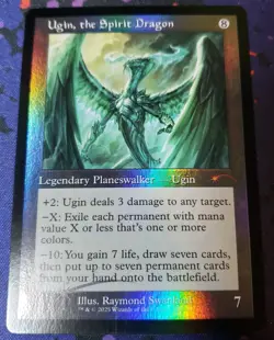 NM Ugin, the Spirit Dragon (Retro Frame) (Foil) MagicFest Cards Promo MTG - Image 2