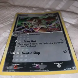 Nuzleaf Pokemon card - 36/108 EX Power Keepers Stamped Holo - Image 3