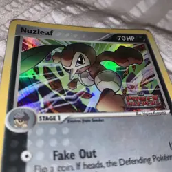 Nuzleaf Pokemon card - 36/108 EX Power Keepers Stamped Holo - Image 4