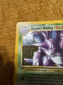Pokemon Card Giovanni's Nidoking 7/132 Holo Rare Gym Challenge - Image 2