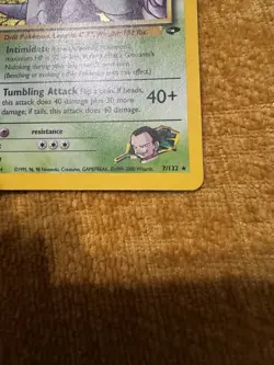 Pokemon Card Giovanni's Nidoking 7/132 Holo Rare Gym Challenge - Image 4