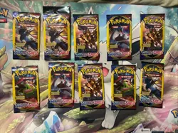 2020 POKEMON TCG SWORD & SHIELD BASE SET 3 CARD BOOSTER PACK SEALED X10 - Image 1