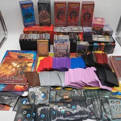 MTG Magic The Gathering Mixed Lot of Empty Promo Boxes / Playmat / Sleeves - Image 1