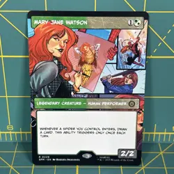 MTG Mary Jane Watson Borderless Marvel's Spider-Man Magic The Gathering Rare - Image 1