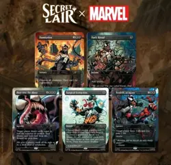 MTG Secret Lair x Marvel's Spider-Man: Venom Unleashed Inks Rainbow Foil Edition - Image 3