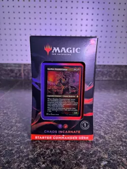 MAGIC: THE GATHERING Starter Commander Deck - Chaos Incarnate (Black-Red) - NEW - Image 1