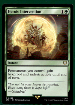 HEROIC INTERVENTION TALES OF MIDDLE-EARTH COMMANDER LTC RARE INSTANT LP MTG 249 - Image 1