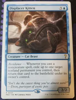 Near Mint Displacer Kitten (White Border) Mystery Booster 2 Magic: The Gathering - Image 2