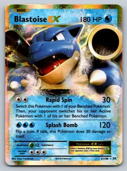 Pokemon Blastoise EX Ultra Rare XY - Evolutions 21/108 LP - Image 1