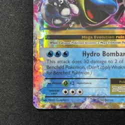 M Blastoise EX 22/108 Evolutions Holo 2016 Pokemon Mega - Image 5