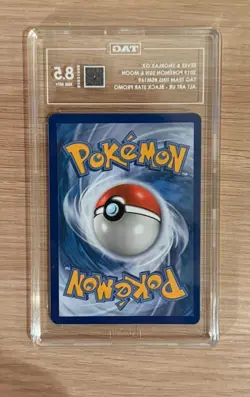 Pokemon TCG Sun And Moon Snorlax And Eevee GX #SM169 TAG 8.5 Black Star Promo - Image 2
