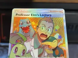 Pokemon TCG - Professor Elm's Lecture (Full Art) 213/214 Sm-Lost Thunder Holo - Image 3