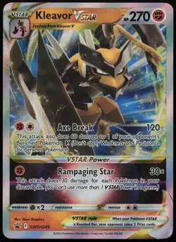 Kleavor VSTAR SWSH249 Promo SWSH Black Star Pokemon - Image 1