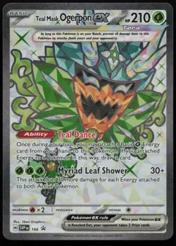 Teal Mask Ogerpon ex 166 Promo Scarlet & Violet Pokemon - Image 1