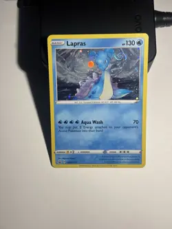 Pokemon TCG Lapras SWSH051 Cosmos Holo HD Swirl Black Star Promo NM - Image 1