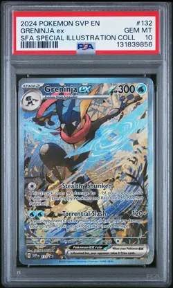 2024 POKEMON SVP EN-SV BLACK STAR PROMO #132 GRENINJA EX PSA 10 - Image 1