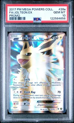 Pokemon Jolteon EX 28a/83 Full Art Power Coll. PSA 10 GEM MINT - Image 1