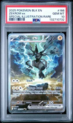 PSA 10 - Pokemon TCG Zekrom ex 166/086 Special Illustration Rare SIR Black Bolt - Image 3