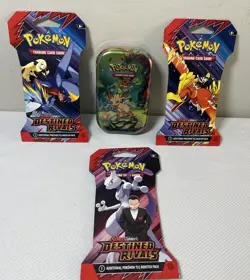 Pokemon TCG Lot - 1X Prismatic Evolutions Mini Tin & 3X DR Single Booster Packs - Image 3