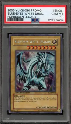 Yu-Gi-Oh! Blue-Eyes White Dragon Forbidden Legacy Promo FL1-EN001 PSA 10 - Image 1