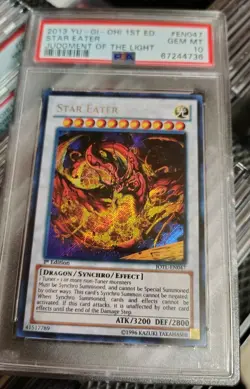 Yugioh Star Eater 1st Edition Secret Rare JOTL-EN047 PSA 10 - Image 1