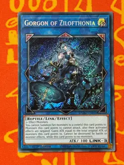 YUGIOH GORGON OF ZILOFTHONIA SECRET RARE 1ST EDITION NM DUAD-EN050 - Image 1